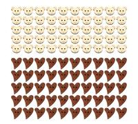 TYFGRT Bottoni in Legno da 100 Pezzi, Bottoni con Orsetto di Cura, Bottoni per Cardigan per Bambini, Bottoni A Forma di Simpatico Cartone Animato, Bottoni novità