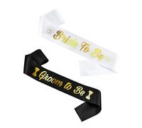 TYFGRT Confezione da 2 Cinture per La Sposa E Lo Sposo, Cintura Will You Be Groom, Cintura Will You Be Groom, Decorazioni per Feste per La Sposa E Lo Sposo, Adatta per Matrimoni, Fidanzamenti