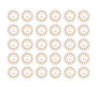 TYFGRT Confezione da 30 Bottoni in Perla Finta, Bottoni per Abbigliamento Eleganti, Bottoni in Perla Vintage, Bottoni Decorativi, Bottoni per Cucire, Materiali da Cucito Fai da Te