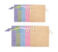 TYFGRT Confezione da 30 sacchetti di iuta, mini sacchetti, con coulisse, sacchetti per gioielli, sacchetti regalo multifunzionali