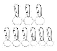 TYFGRT Portachiavi con Targhetta per Cani da 9 Pezzi, Materiale Metallico, Forma Classica di Targhetta per Cani, Accessori Personalizzati, Adatto per La Decorazione di Chiavi.