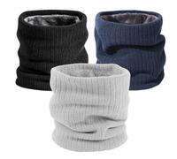 TYFGRT Sciarpa Invernale Calda In 3 Pezzi, Sciarpa Calda Ispessita, Sciarpa Tubolare Da Uomo, Sciarpa Calda Per Il Collo, Maschera Da Ciclismo Antivento, Sciarpa Calda Per Esterni