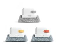 TYFGRT Spazzola per Pulizia Scanalature in 3 Pezzi, Spazzola per Pulizia Cuciture, Spazzola per Pulizia Binari per Finestre, Spazzola per Pulizia Portatile. Spazzola per Pulizia Multifunzionale