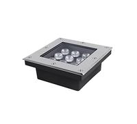 tyfuture Quadrato Faretti da Pavimento Esterno LED Luci Terra Alluminio Antiruggine IP66 Impermeabile Faretto da Pavimento da Incasso per Passo Ponte Vialetto (Color : Green, Size : 9W-AC85-265V)