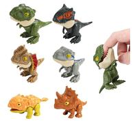 TYFYH Dinosauro Che si Morde le Dita 6 Pezzi Dinosauro da Dito Giocattoli, Giocattoli Dinosauri per Bambini, Giocattoli Dinosauro, Marionette da Dito con Dinosauri per Bambini Ragazze Ragazzi