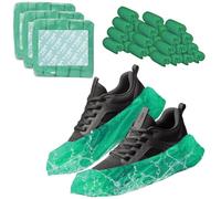 TYGA STORE 300 copriscarpe usa e getta, in plastica, antiscivolo, antipolvere, impermeabili, per interni, esterni, tappeti, pavimenti, pioggia, stivali, sicurezza, ciclismo, forte copertura per i