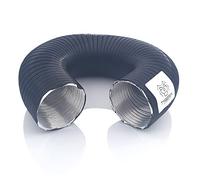 TYGERIX Tubo Flessibile in Alluminio Diametro 60 mm Nero | Allungabile fino a 1 metro | Alta Resistenza al Calore fino a 250°C | Più spessore e Più resistenza | Colore Brillante | Modello TOP