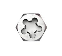 TYGIYY 1 Pezzo di filiera Esagonale for Filettatura destrorsa, UNC UNF 1/4-1/2, utensile da Taglio Esagonale in Lega di Acciaio Resistente(7/16x14)