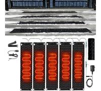 TYGIYY Tappetino Antiscivolo for Lo scioglimento della Neve for Uso Esterno - for vialetti, Scale, marciapiedi e Porte - Soluzione for la rimozione del Ghiaccio(25.4x76.2cmx5Pcs)