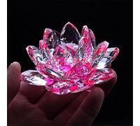 TYGJB Cristallo di Quarzo fine Fiore di Loto Pietre Naturali e minerali Feng Shui Sfera Cristalli Fiori per Souvenir di Nozze (Rosa)