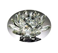 TYGJB Cristallo di Quarzo fine Fiore di Loto Pietre Naturali e minerali Feng Shui Sfera Cristalli Fiori per Souvenir di Nozze (Bianco)