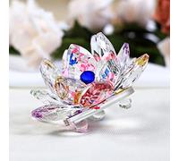 TYGJB Cristallo di Quarzo fine Fiore di Loto Pietre Naturali e minerali Feng Shui Sfera Cristalli Fiori per Souvenir di Nozze (colorato)