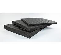 TYGR Foam 600x600x50mm nero - Inserto in schiuma fai da te per utensili, fotocamera & co. | Inserzione di strumenti, inserzione di casi, inserzione di sistemi, Kaizen