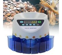 TYH Contamonete, Mini Dispositivo di Conteggio Automatico Digitale, 300-500 Monete/min Contatore di Monete per Conteggio in Lotti, Display a LED per Macchina Automatica Elettrica Professionale