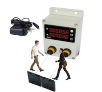 TYH Contatore di Flusso Clienti per Negozi, conteggio 6 cifre 0-999999, contatore Digitale bidirezionale, con 2 sensori e Funzione di Memoria di spegnimento, contatore Digitale a LED, per parchi