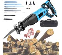 TYH Segaossa Elettrica da 1050 W, Viaggio Lungo 27 Cm, Manico Girevole di Carico 1900 M, Segaossa da Macellaio Portatile con Lame da Sega, velocità A Vuoto 0-2800 Giri/Min, velocità Regolabile