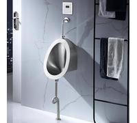 TYHAYJYK Orinatoio in Acciaio Inossidabile 304, orinatoi con sensore per Uso Domestico/Commerciale per Uomini Adulti, WC Maschile con Scarico Intelligente, per KTV, Prigione, Bar, Bagno, Ho