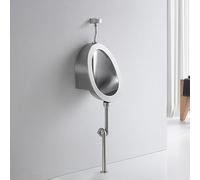 TYHAYJYK Orinatoio in Acciaio Inossidabile 304, orinatoio a Parete per Uomo, orinatoio per Bagno Domestico/Commerciale, orinatoio per Bagno pubblico Maschile (Manuale) (Colore: Tubo a pavim