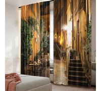 TYHKXAI Tende oscuranti italiane, cortile antico, Roma, Italia, sedie da caffè, città, case storiche, strada, per camera da letto, soggiorno, sala da pranzo WxH/2x83x190cm