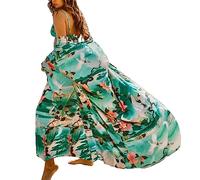 Tyidalin Maxi Lungo Cardigan Donna Estivo Copricostumi Floreale Parei Abito Spiaggia Elegante Tunica Copribikini (Colore 3)