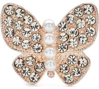 TYIM7 2.5 * 3.0cm Butterfly Pins Simulated Pearl Women Accessory .AT7