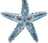 TYIM7 5.7 * .8cm Enamel Starfish Brooch Pin Sea Animal Metal Accessory .AT7