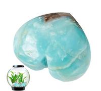Tyinerc amazzonite, pietra cuore blu amazzonite - cuore amazzonite, decorazione per la casa, artigianato - Eleganti pietre romantiche amore in, pietre positive lucidate