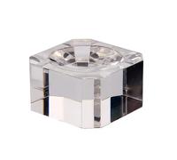 Tyinerc Base a di quadrata in acrilico - Supporto quadrato a di trasparente di tre dimensioni - Base a di per sfere di, coralli, rocce dipinte, pallina da golf.