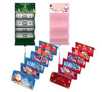 Tyinerc Buste per soldi natalizi | Babbo Natale e pupazzi di neve, per uomini, donne, adolescenti, ragazze, bambini, famiglia, feste di compleanno, ufficio