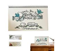 Tyinerc Calendario da ufficio per cristiani, pianificatore mensile di ispirazione, calendario di carta con versi della Bibbia e 2 segnalibri, per donne e uomini ufficio casa