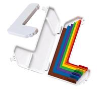 Tyinerc Distanziatore Stratificazione Carta Craft | 7 Pezzi con codice Colore | Strumento Allineamento Pila di Carta | per Artigiani Stampatori Hobbisti Artisti Casa Appartamento Laboratorio Studio