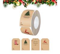 Tyinerc Etichette Nominative Autoadesive di Natale - 300 Pezzi di Adesivi di Sigillo di Natale DIY per Nomi | Adesivi di Favore Festival | Per Famiglia Festa FAI DA TE Artigianato Amatoriale Adulto