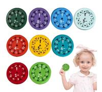 Tyinerc Giocattolo Antistress Matematico | 9 Pezzi Gioco Sensoriale a Cursore,Spinner Per Bambini - Per Casa Scuola Ufficio E Come Regalo Per Bambini E Adulti