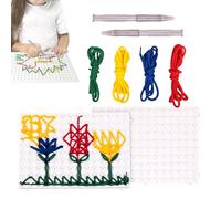 Tyinerc Gioco Di Lacing - Strumenti Educativi per La Calma | Giocattoli di Agitazione Infilatura per | per la Casa Scuola Il Viaggio l'asilo e i Giovani