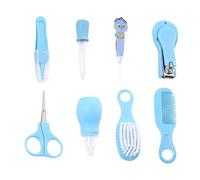 Tyinerc Kit Per L'Igiene Del Neonato - Set Di Assistenza Sanitaria Anti-Soffocamento | 8 Pezzi Set Di Cura Per Con Tagliaunghie - Per Bambini Casa Bagno Viaggio Asilo Ora Della Nanna Esterno Doccia