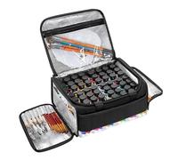 Tyinerc Organizer per scatola dei colori, grande volume, Oxford, con tracolla, grande volume e portatile, per colori fai da te, con scomparti per attrezzi, per artisti