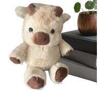 Tyinerc Peluche di mucca - Simpatici giocattoli personaggi di bambole e oggetti da collezione | Giocattolo di mucca di peluche | Per bambini e ragazze, per il sostegno del conforto, per cameretta dei