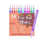 Tyinerc Penne per unghie, Strumenti per Manicure Punta Fine E, 0,5 mm Penne da Disegno per Unghie Strumenti di Pittura, per Donne Adolescenti Adulti Principianti Disegno Pittura Punteggio Artigianato