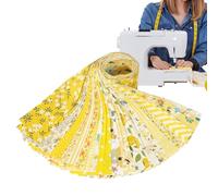 Tyinerc Rotoli di Tessuto Jelly Roll per Quilting,Confezioni Di Strisce Di Cotone Pre-tagliate Per Creazioni | Accessorio Per Cucito Per Abiti Bambole Copricuscini Tovaglie Scrapbooking Borse