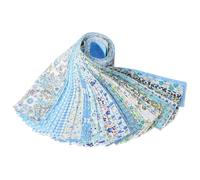 Tyinerc Rotoli di Tessuto Jelly Roll per Quilting,Rotolo di Cotone Morbido per Coperte | Accessorio Per Cucito Per Abiti Bambole Copricuscini Tovaglie Scrapbooking Borse Imbottite