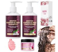 Tyinerc Set di Shampoo e Balsamo | Lavaggio Nutriente - Shampoo E Balsamo Per Capelli Danneggiati,Per Donne E Uomini Per L'Uso In Salon Per La Routine Del Mattino Per Il Trattamento Dopo La