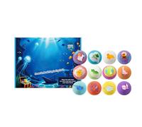 Tyinerc Sfera da bagno schiumogeno - Dodici pezzi sapone per corpo schiumogeno rinfrescante con giocattoli | palla per doccia,per cesto regalo compleanno, spa, doccia, bagno, ragazzi e ragazze, calze