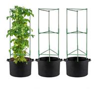 Tyinerc Sostegno per Pomodori,Supporto per Giardino con Traliccio e di Coltivazione - Gabbie Regolabili per Cetrioli - per Interno, Esterno, Balcone, Patio per Fiori, Vite, Fagioli, Frutta