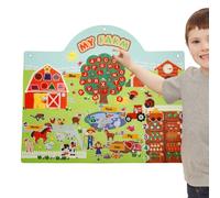 Tyinerc Tabelle di storia in feltro per tutti-piccoli, Lavagna in feltro prescolare,Giocattoli per tuttipiccoli in feltro Story Board - Attività da parete in feltro divertenti, Tabella di