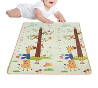 Tyinerc Tappeto da gioco per la cameretta dei bambini, lavabile, per l'asilo, interattivo, per gattonare su entrambi i lati, per interni, lezioni, attività all'aperto