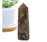 Tyinerc Torre di Naturale di Pietre Preziose Pietra Naturale Punta Lucida 6 sfaccettate per Reiki, Meditazione, Collezione, Decorazione per la casa