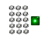 TYKGSQIP 1w 3w 5w 5w diodi LED ad alta potenza con base dissipatore-kit modulo PCB a stella da 20mm per sostituzione della torcia frontale con faro (pacchetto da 15)(3W/Verde)