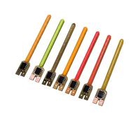 TYKGSQIP 7pcs LED filament bulbs, 40/59/70mm flexible filament, 7 colors, dynamic light effect, used for LED lighting of retro lamps, DIY decorative bulbs(70 mm-5th gear/2700K)