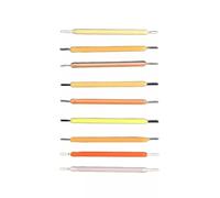 TYKGSQIP Ceramic Substrate Led Filament 3v 10pcs 18.5mm 26mm 38mm 54mm 68mm, 360 Full Angle Light, Suitable for Enclosed Lamps(3V 54MM-10pcs/2200K)