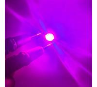 TYKGSQIP Diodi LED ad alta potenza 1W 3W 5W con base dissipatore-Kit modulo a stella da 20mm per sostituzione della torcia frontale con faro (pacchetto da 10) (3W/Viola)